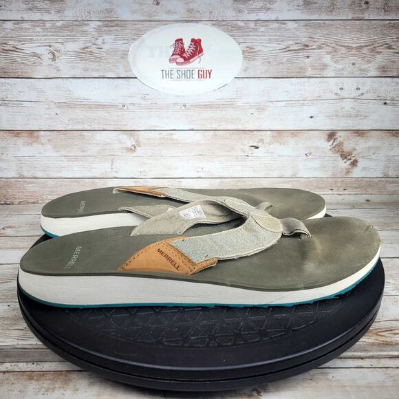 Merrell Women's Size 9 Gray Flip Flop Sandals Shoes - Picture 1 of 7